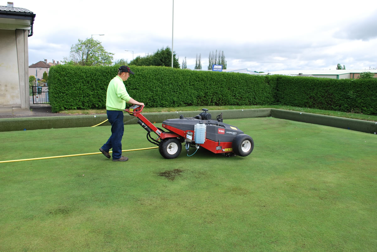 Grass Hydroject treatment