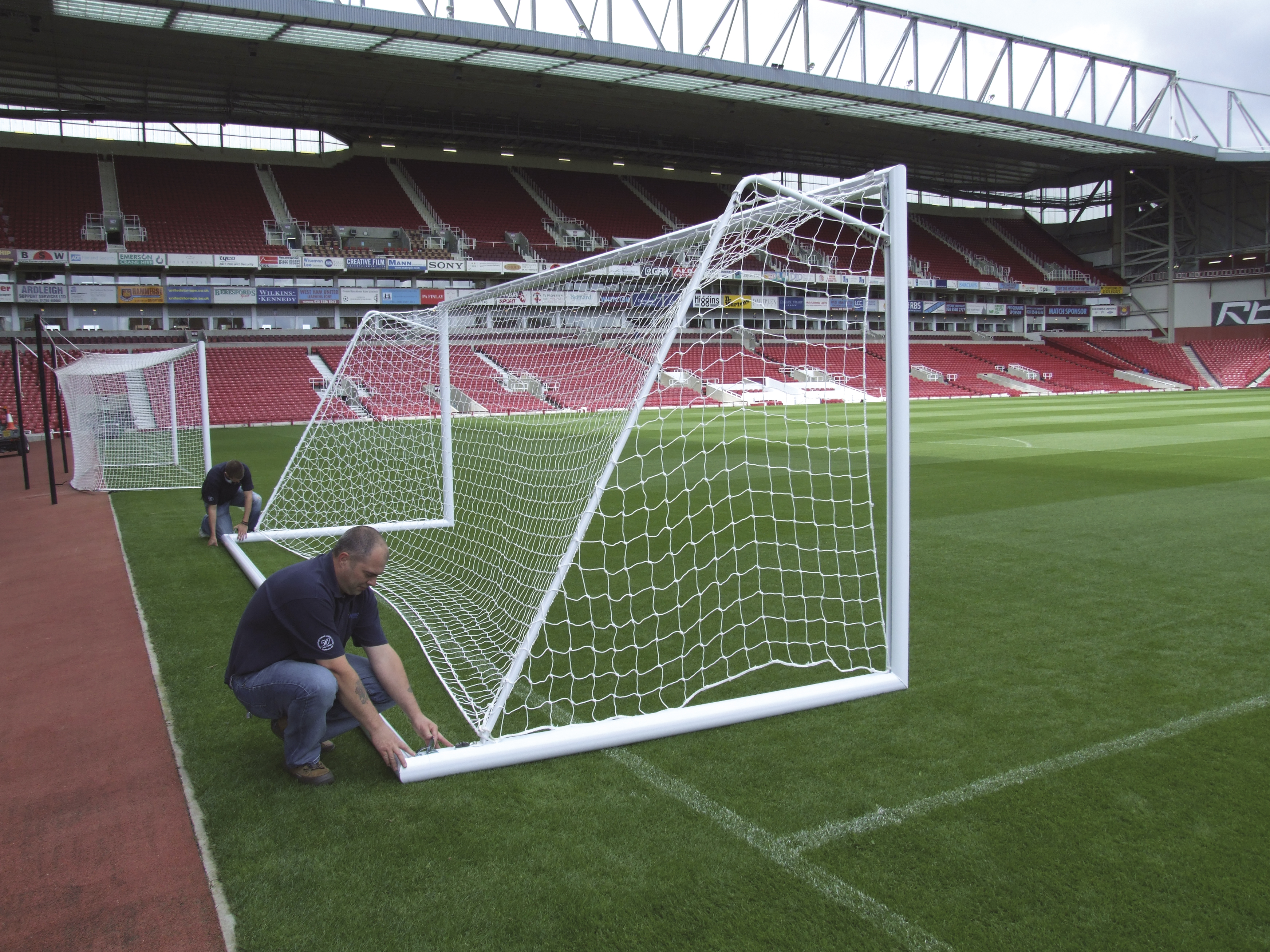 erection of football goals